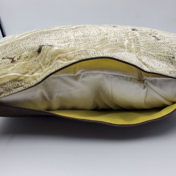 2 piece Aviva Stanoff double Seafan Smolder glaze velvet Pillows 18”x18” - Picture 9 of 11